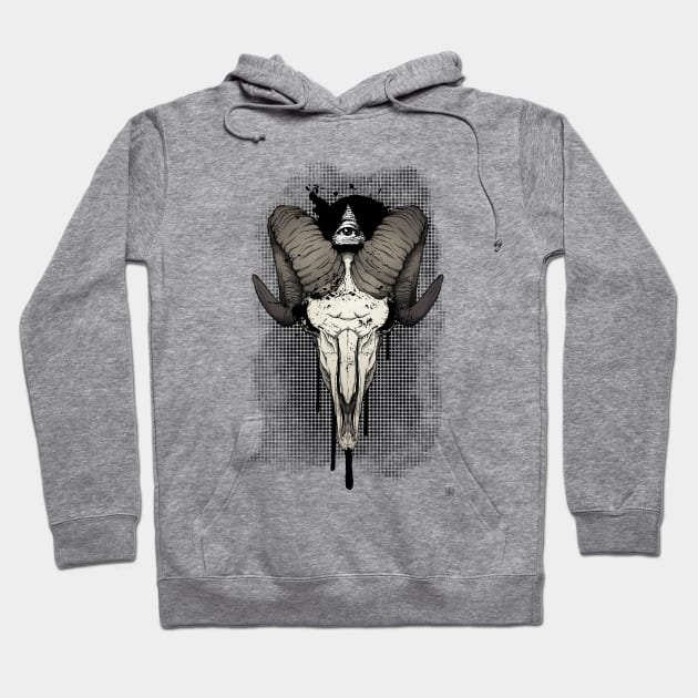 Animal Skull 2 Hoodie by forcefedartanddesign